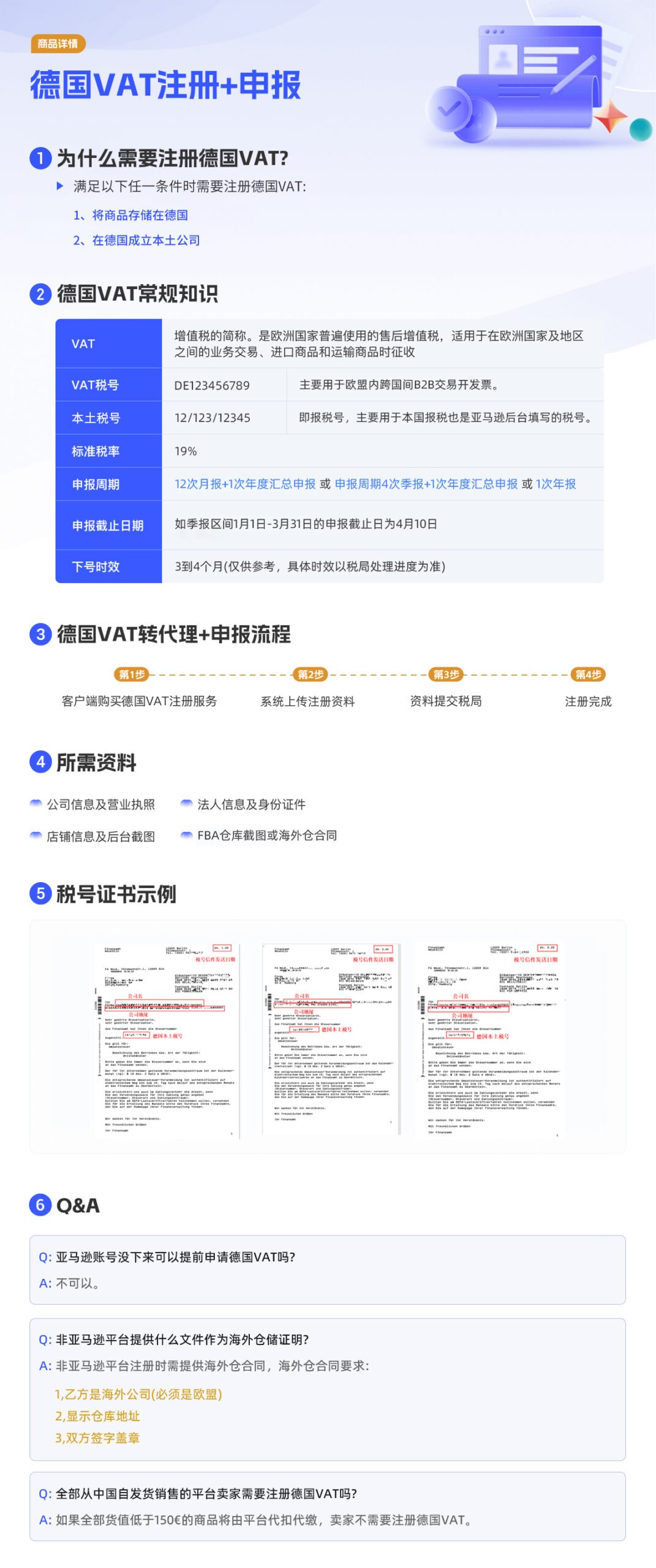德国vat注册+申报